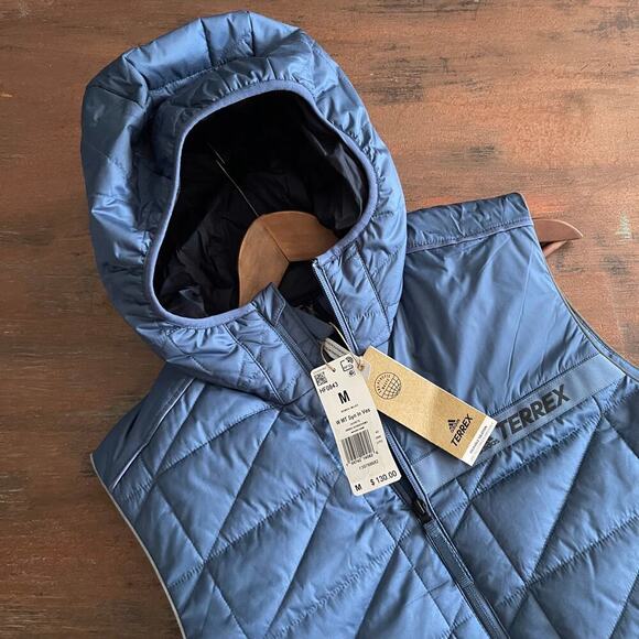 TERREX Adidas Performance Multi Insulated Women's Hooded Vest NWT Size M - Picture 3 of 10